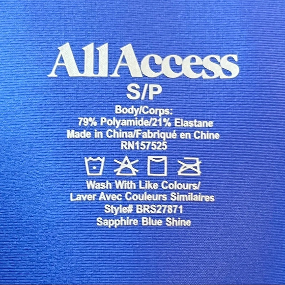 Bandier All Access Center Stage Blue Shine Leggings - Picture 11 of 12